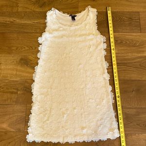 H&M women’s large fluttery appliqué dress